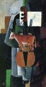 Kazimir Malevich Cow and Fiddle Germany oil painting artist
